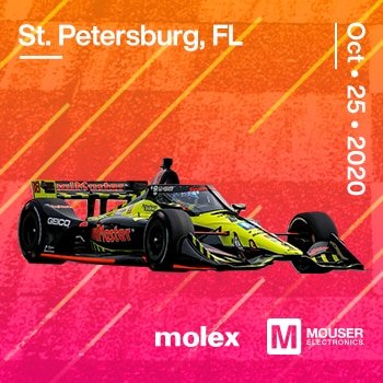 Mouser/Molex-Sponsored IndyCar Team Eyes Strong Finish in Florida